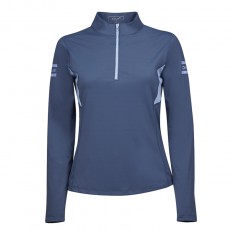 Dublin Ladies Blaze 1/4 Zip Long Sleeves Tech Training Top (Blueberry Navy)