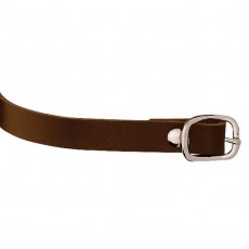 Sprenger Leather Spur Straps with Silver Buckle (Brown)