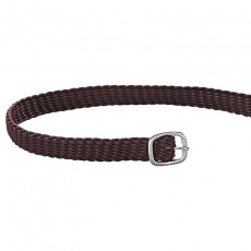 Sprenger Braided Spur Straps with Silver Buckle (Brown)