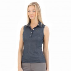 ANKY Ladies Sleeveless Polo Shirt (Dark Navy)