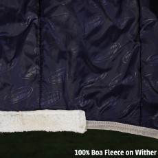 Weatherbeeta Comfitec 210D Channel Quilt Stable Rug Standard Neck 220g Medium (Gunmetal/Coral)