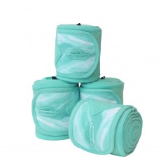 Weatherbeeta Marble Fleece Bandage 4 Pack (Turquoise Swirl Marble Print)