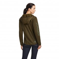 Ariat Womens Byron Full Zip Hood (Four Leaf Clover)