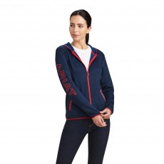 Ariat Womens Byron Full Zip Hood (Team Navy)