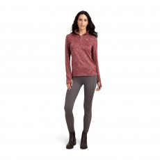 Ariat Womens Prophecy 1/4 Zip (Wild Ginger Bit Jaquard)