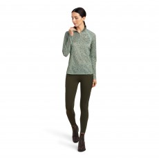 Ariat Womens Sunstopper 2.0 1/4 Zip (Hedge Green Doodle)