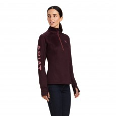 Ariat Womens Tek Team 1/2 Zip Sweatshirt (Mulberry)