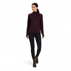 Ariat Womens Tek Team 1/2 Zip Sweatshirt (Mulberry)