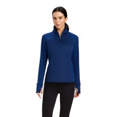 Ariat Womens Venture 1/2 Zip Sweatshirt (Estate Blue)