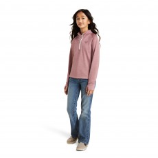 Ariat Youth Tek Team 1/2 Zip Sweatshirt (Nostalgia Rose)