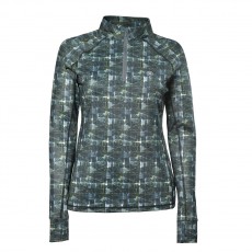 Dublin Ladies Sapphire Print Long Sleeve Top (Emerald)