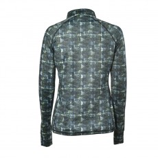 Dublin Ladies Sapphire Print Long Sleeve Top (Emerald)