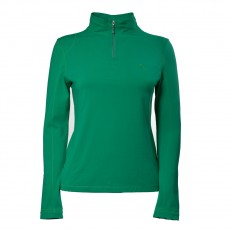 Dublin Ladies Giana Base Layer 1/4 Zip Long Sleeve T Shirt (Emerald)