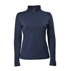 Dublin Ladies Giana Base Layer 1/4 Zip Long Sleeve T Shirt (Ink)
