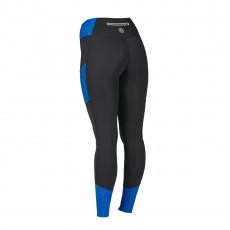 Dublin Ladies Power Performance Mid Rise Colour Block Tights (Black/Cobalt)