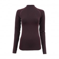 Cavallo Ladies Emica Stand-Up Collar Baselayer (Red Wine)