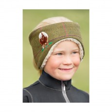 British Country Kids Tweed Headband Fat Pony