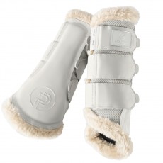 Eskadron Platinum Faux Fur Brushing Boots (Pearl Grey)