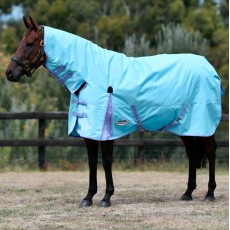 Weatherbeeta Comfitec Classic Turnout Combo Neck 100g Medium/Lite (Light Blue/Purple)