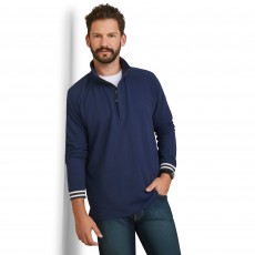 Ariat Mens Portola 1/2 Zip Sweatshirt (Navy)