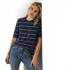 Ariat Womens Windsor T-Shirt (Navy Stripe)