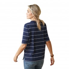 Ariat Womens Windsor T-Shirt (Navy Stripe)