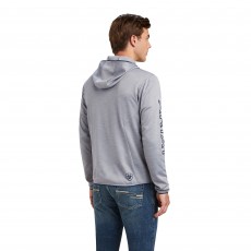 Ariat Mens Byron Full Zip Hoodie (Heather Grey)