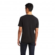 Ariat Mens Vertical Logo T-Shirt (Black)