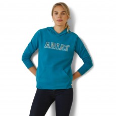 Ariat Womens 3D Logo 2.0 Hoodie (Mosaic Blue)