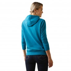 Ariat Womens 3D Logo 2.0 Hoodie (Mosaic Blue)