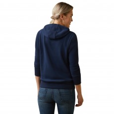 Ariat Womens 3D Logo 2.0 Hoodie (Navy/Red)