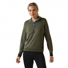 Ariat Womens Breathe 1/2 Zip Sweatshirt (Beetle)