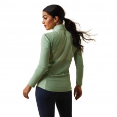 Ariat Womens Breathe 1/4 Zip Baselayer (Basil)