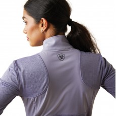 Ariat Womens Breathe 1/4 Zip Baselayer (Dusky Granite)
