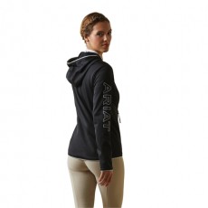 Ariat Womens Byron Full Zip Hoodie (Black)