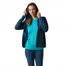 Ariat Womens Byron Full Zip Hoodie (Deep Petroleum)