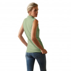 Ariat Womens Prix 2.0 Sleeveless Polo (Basil)