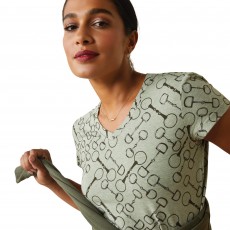 Ariat Womens Snaffle T-Shirt (Basil Heather)