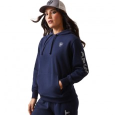 Ariat Womens Ariat Logo Hoodie (Navy Eclipse)