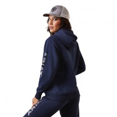 Ariat Womens Ariat Logo Hoodie (Navy Eclipse)