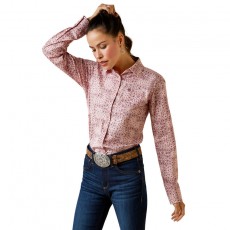 Ariat Womens Kirby Stretch Shirt (Coral Blush Paisley)