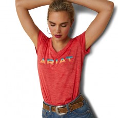 Ariat Womens Laguna Logo Top (Aura Orange)