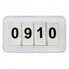 Woof Wear 4 Digit Dressage Saddle Pad Number Holder (White)