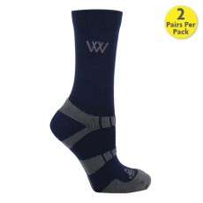 Woof Wear Short Bamboo Waffle Socks (Navy)