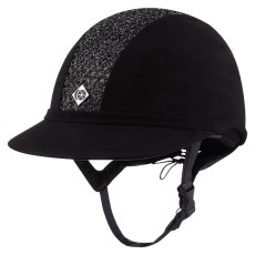 Charles Owen SP8 Plus Microsuede Helmet (Black Sparkly Centre)