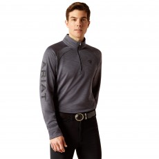 Ariat Men's Tek Team 1/2 Zip Sweatshirt (Ebony)