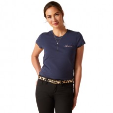 Ariat Womens Pretty Shield Short Sleeve T-Shirt (Navy Eclipse)