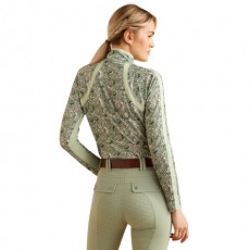 Ariat Womens Sunstopper 3.0 Base Layer (Green Baroque)