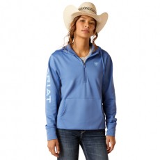 Ariat Womens Tek 1/2 Zip Hoodie (Dutch Blue)