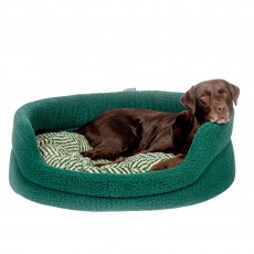 Danish Design Herringbone Fleece Slumber Bed (Green)